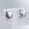 boucles d'oreilles coeur diamant