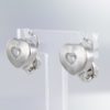 boucles d'oreilles coeur diamant