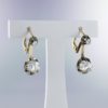 Boucles d'oreilles dormeuses diamants