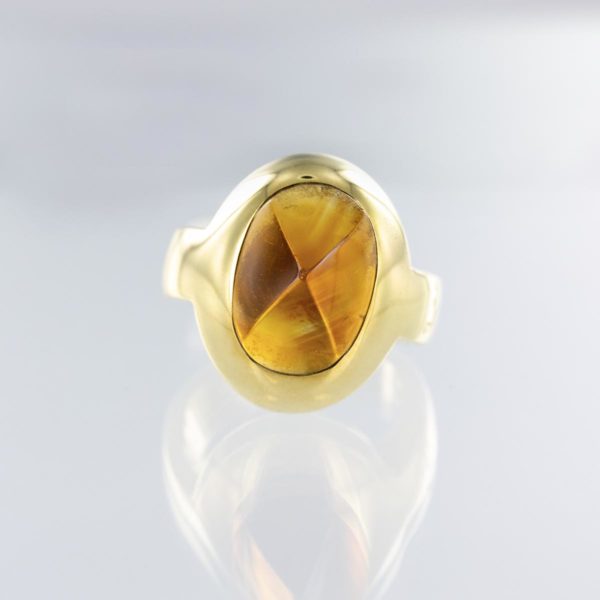 Bague POMELLATO citrine pyramide