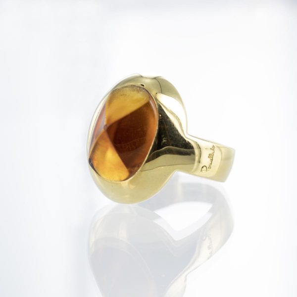 Bague POMELLATO citrine pyramide