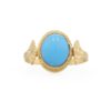 Bague turquoise cabochon