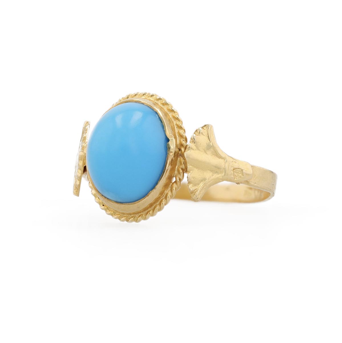 Bague turquoise cabochon