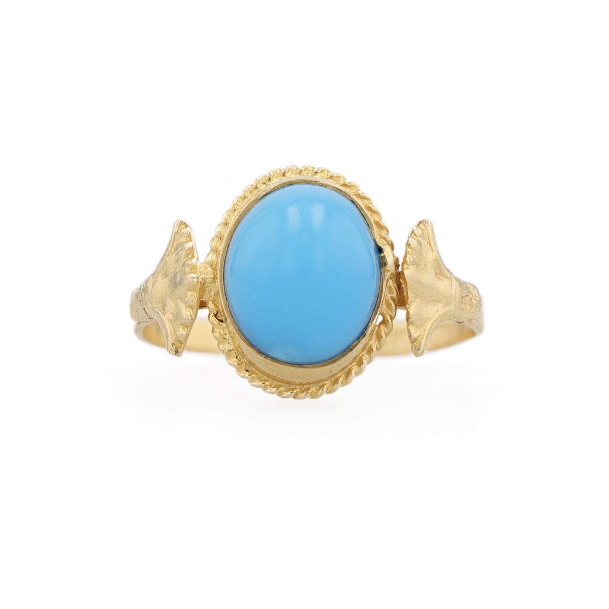 Bague turquoise cabochon