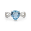 Bague aigue-marine en goutte