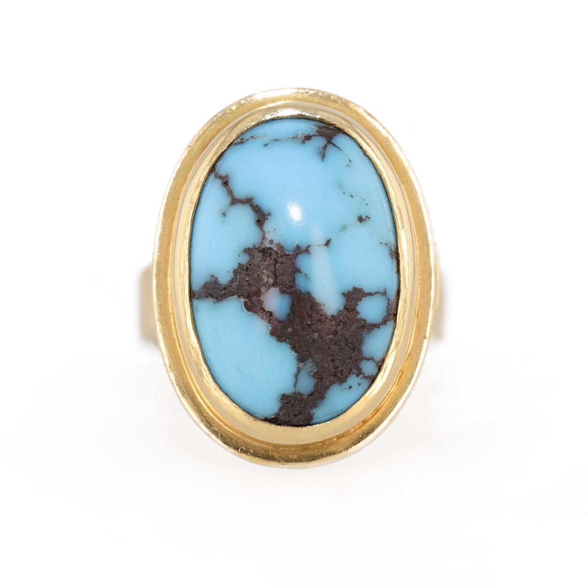 Bague turquoise avec cabochon