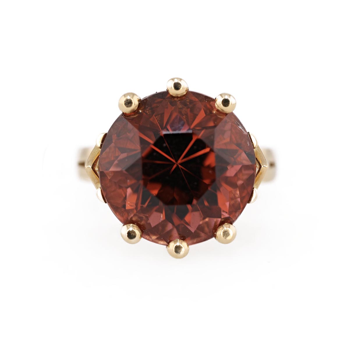 Bague cocktail tourmaline chocolat