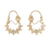 Boucles d'oreilles créoles savoyardes 3 ors