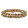 Bracelet femme 2 ors 18 carats torsadée