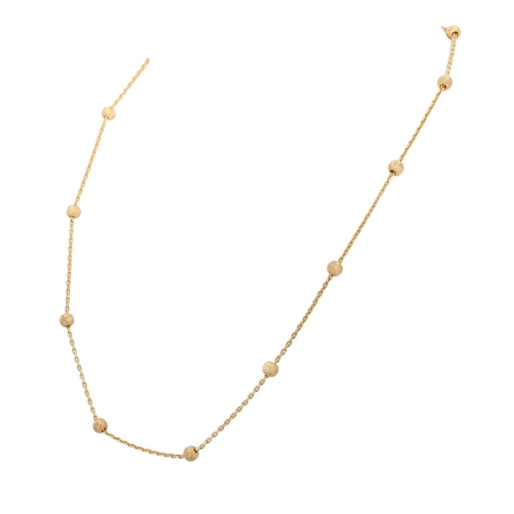 Collier Rétro Maille Plate Avec Relief Et Cristaux – Déco Cabochons De Verre, Modèle *3450