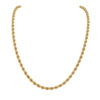 Collier or maille corde en or jaune 18 carats