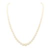 Collier perles en chute et fermoir or jaune 18 carats