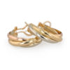 Boucles d'oreilles créoles Cartier Trinity 3 ors 18 carats