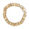 Bracelet pour homme maille plate en or jaune 18 carats
