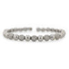 Bracelet boules pavage diamants en or blanc 18 carats