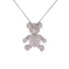 Collier Pomellato Ours Saphirs et diamants en or blanc 18 carats