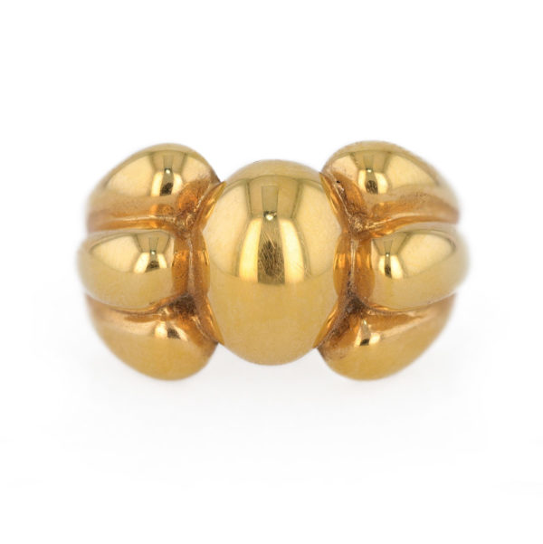 Bague vintage nœud en or jaune 18 carats