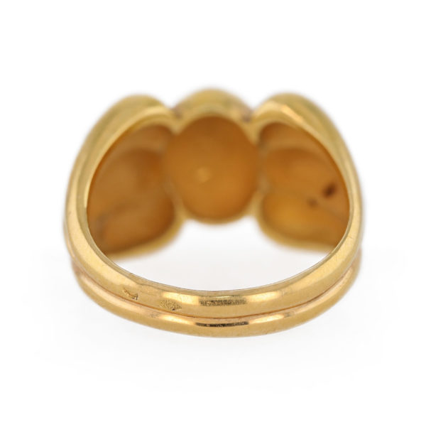 Bague vintage nœud en or jaune 18 carats