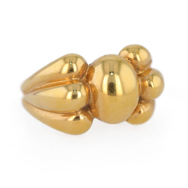 Bague vintage nœud en or jaune 18 carats