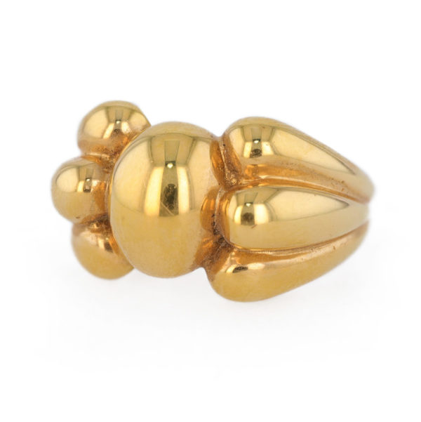 Bague vintage nœud en or jaune 18 carats