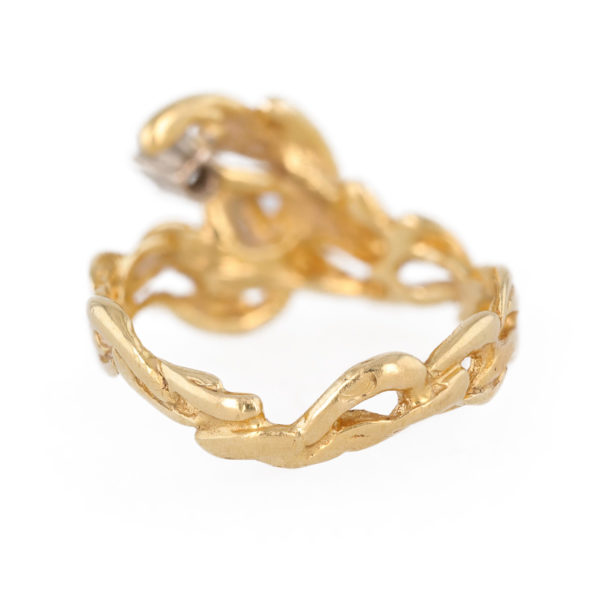 Bague Gilbert Albert diamant en or jaune 18 carats