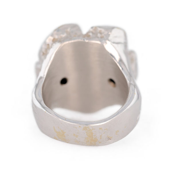 Bague perle Mickael Van en or blanc 18 carats