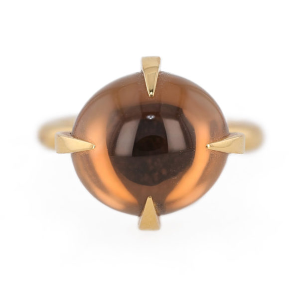 Bague Pomellato Veleno quartz fumée en or jaune 18 carats