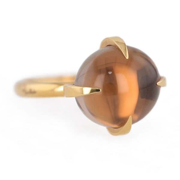 Bague Pomellato Veleno quartz fumée en or jaune 18 carats