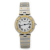 Montre Cartier Santos en acier et or jaune 18 carats