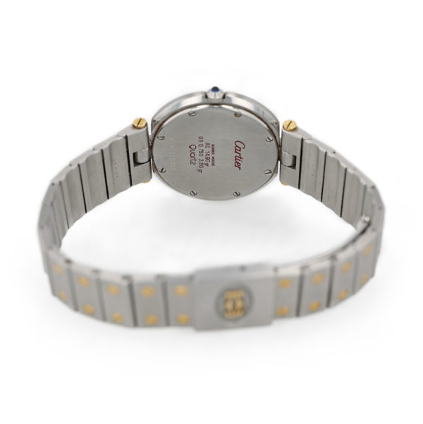 Montre Cartier Santos en acier et or jaune 18 carats