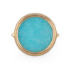 Bague Ginette NY amazonite en or jaune 18 carats