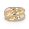 Bague triple jonc 3 ors 18 carats