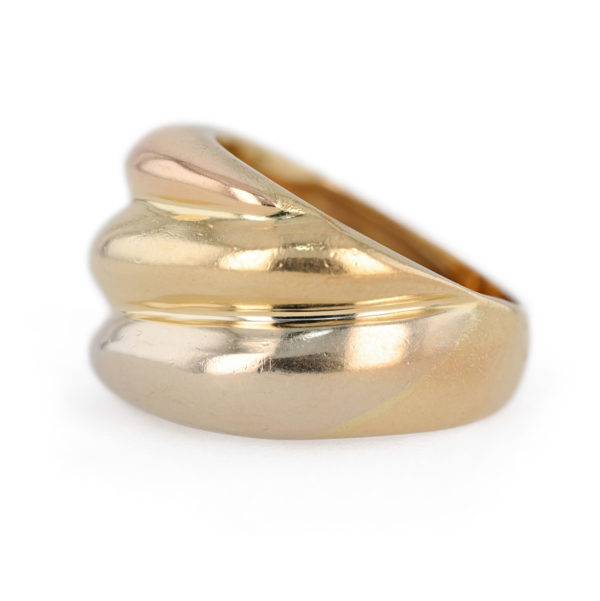 Bague triple jonc 3 ors 18 carats Bague triple jonc 3 ors 18 carats