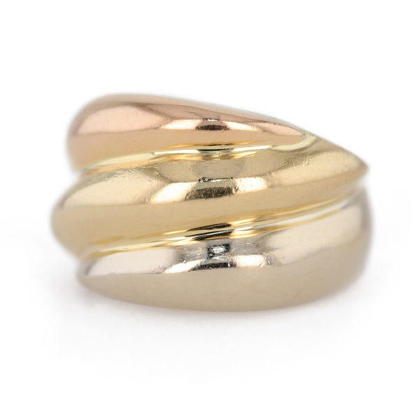 Bague triple jonc 3 ors 18 carats