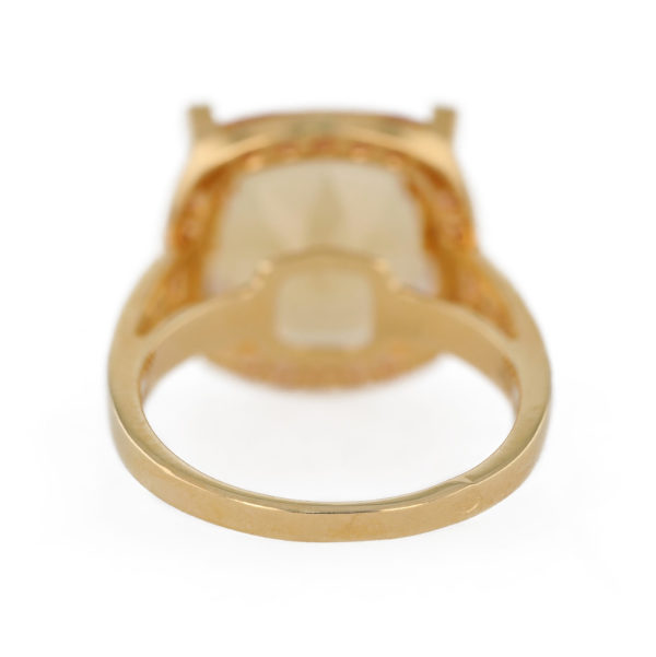 Bague MAUBOUSSIN couleur d’amour citrine, saphirs et diamants en or jaune 18 carats Bague MAUBOUSSIN couleur d’amour citrine, saphirs et diamants en or jaune 18 carats