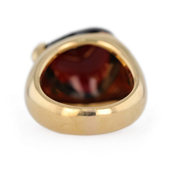 Bague coeur Pomellato en or jaune 18 carats Bague coeur Pomellato en or jaune 18 carats