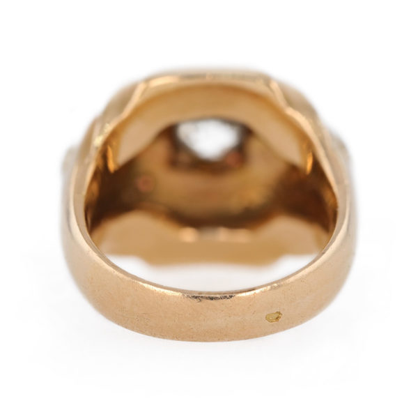 Bague Art déco diamant en or jaune 18 carats Bague Art déco diamant en or jaune 18 carats