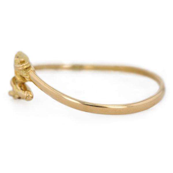 Bracelet jonc double tête de béliers en or jaune 18 carats Bracelet jonc double tête de béliers en or jaune 18 carats
