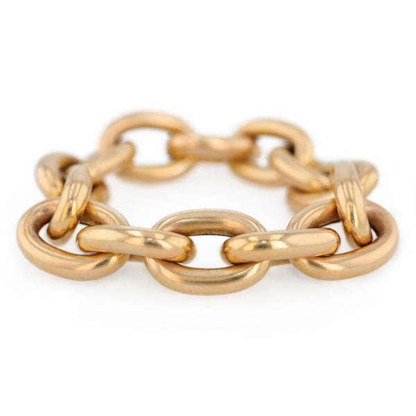 Bracelet maille forçat en or jaune 18 carats